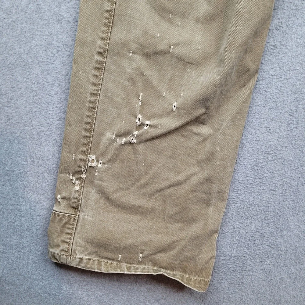 Kuhl Rydr Pants Mens 36x34 Khaki Brown Vintage Patina Dye Articulated Knees